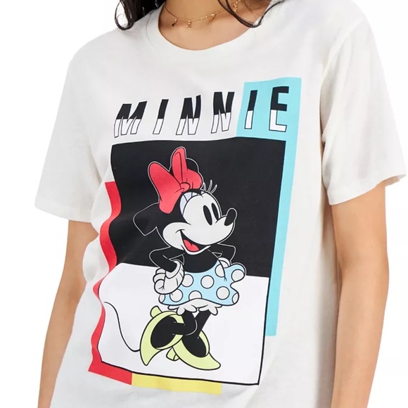 NWT Disney Juniors' Minnie T-Shirt Size M Size XL - Picture 3 of 3